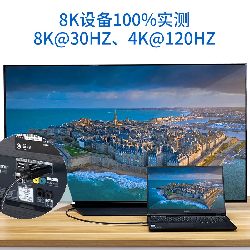 [ULT-unite typec转hdmi телефон/компьютер/телевизор одноэкранное преобразование кабель отображения монитора проектор HD Screen casting подходит iPad Pro ноутбук Thunderbolt 3/4 полный функционал]