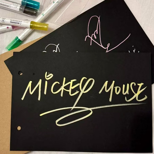 双头软头涂鸦金属珠光水性油漆笔