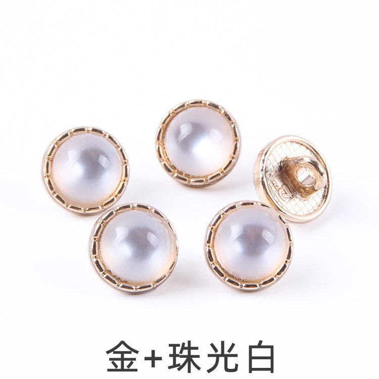 남성용 및 여성용 셔츠 쉬폰 셔츠 드레스 단추 하이발 진주빛 의류 액세서리 단추용 고급 금속 진주 단추