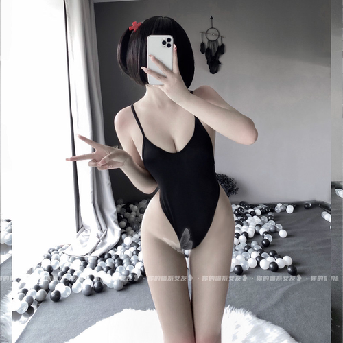 性感紧身内衣吊带透视连体衣薄款
