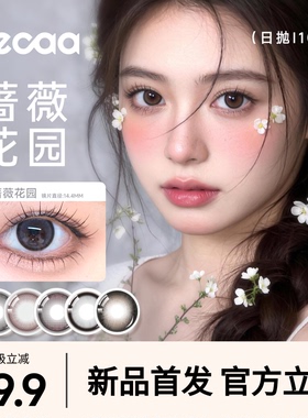 【雾感清冷】Fecaa菲可自然美瞳日抛10片黑灰色隐形眼镜轻混扩瞳