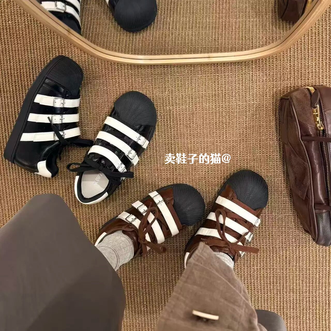 「卖鞋子的猫」贝壳头鞋
