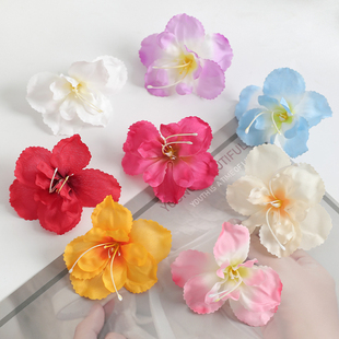 胸花配件 饰发簪服装 仿真海棠花 diy手工材料假花绢花婚庆花墙装