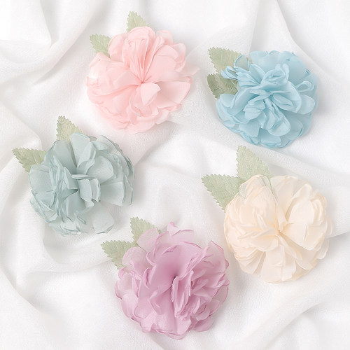 欧根纱花假花胸花装饰头饰配件