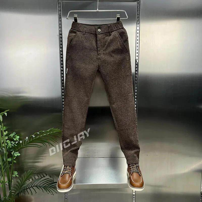 YANS轻奢男装j秋冬新p款男士休闲裤时尚L高档星空纹直筒修身轻商