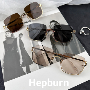 倪妮同款墨镜女 倒梯形太阳镜 防晒防紫外线UV400 可配近视镜片