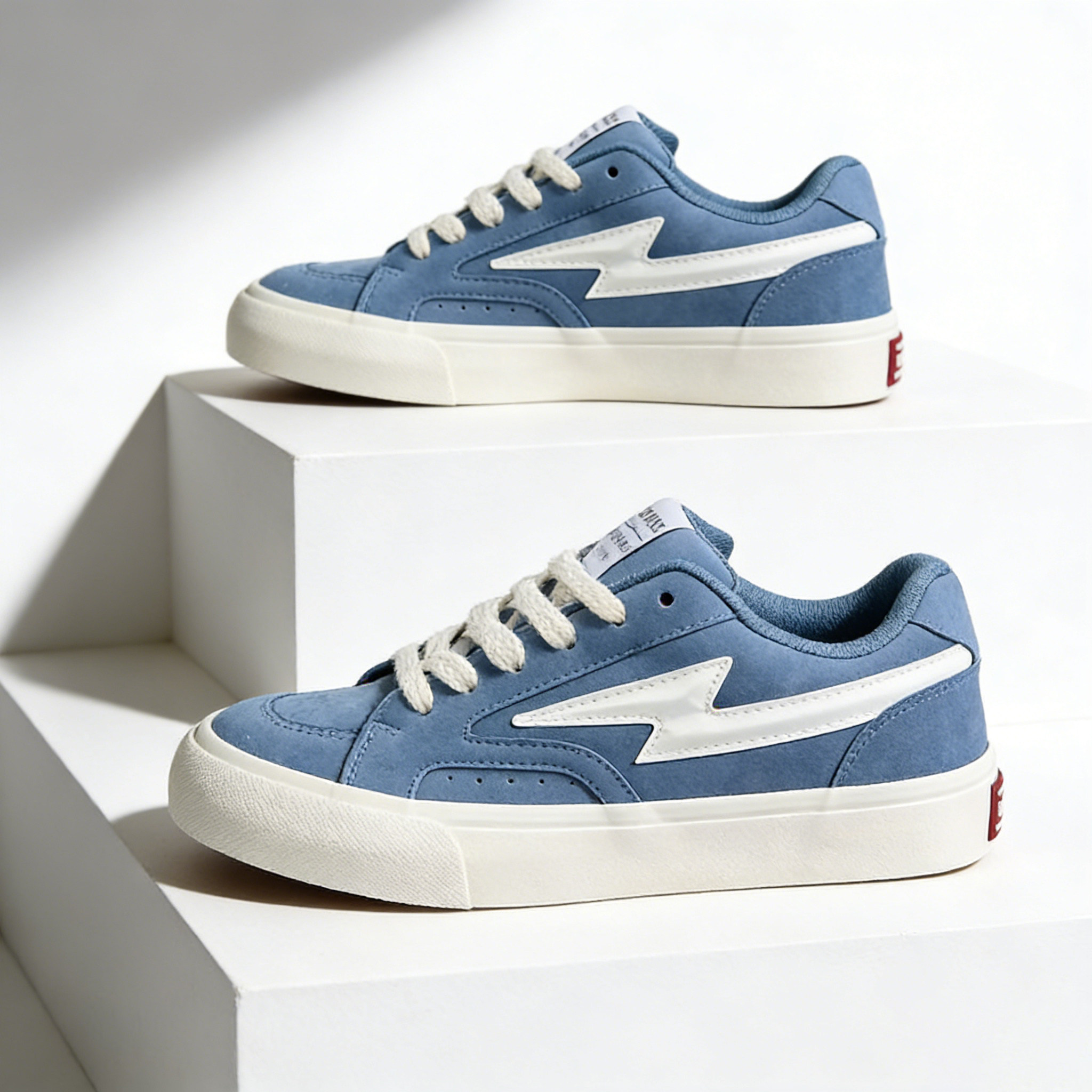 复仇风暴闪电腰果绿帆布鞋女鞋2025春季新款百搭复古厚底板鞋男款