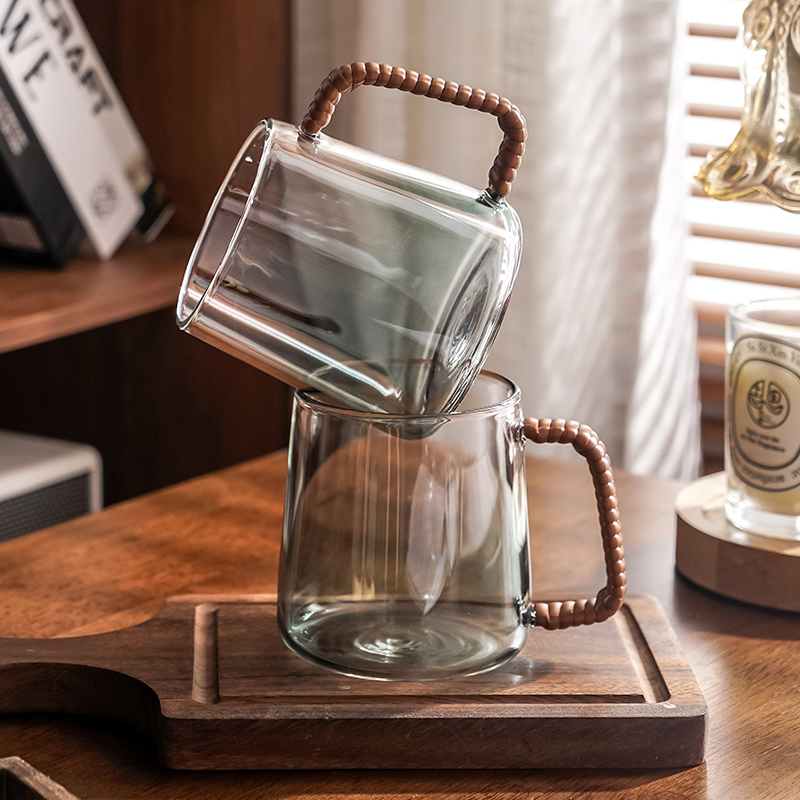 熊谷组玻璃高级感渐变云海杯