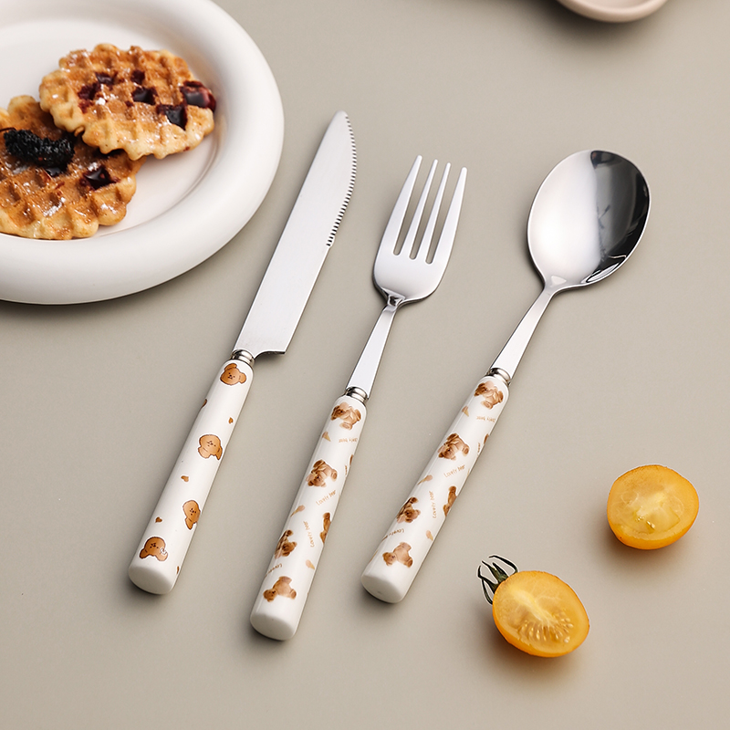 熊谷组韩式ins风勺子叉子套装