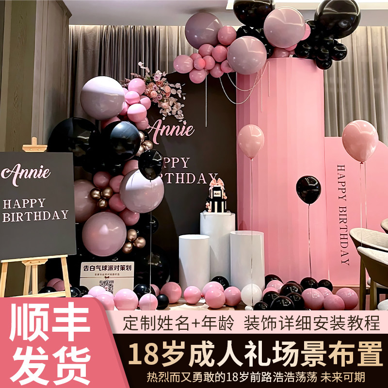 kt展板免费开票成人生日布置