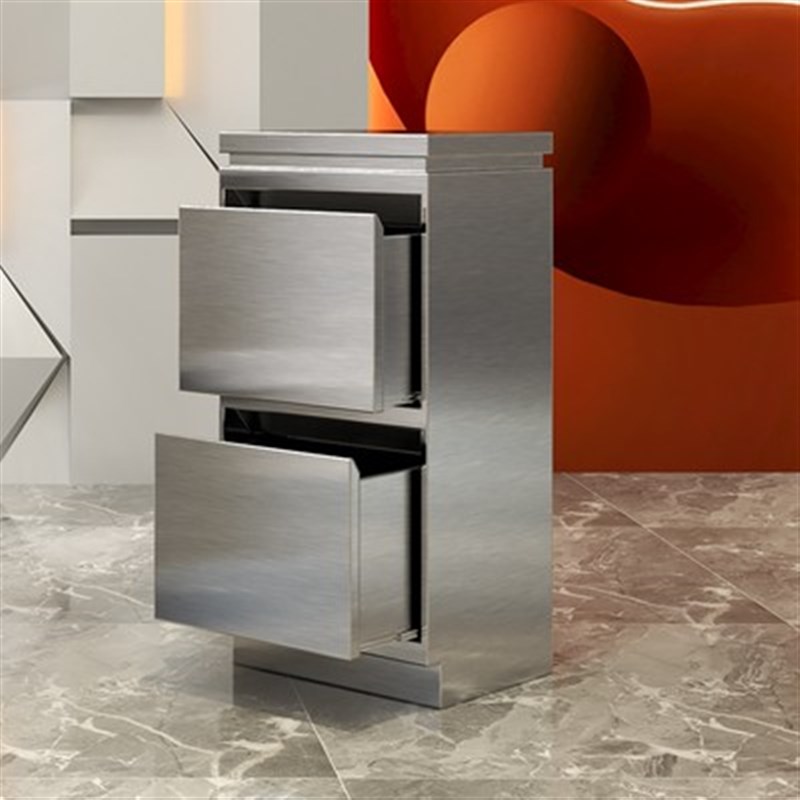 发廊工具柜美发店不锈钢工具储物双面I柜高端理髲店镜台工作柜