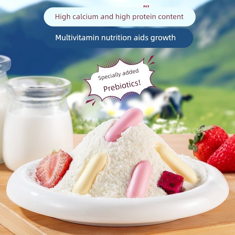 小鹿蓝蓝高钙高蛋白烤鲜奶条宝宝儿童奶零食烤酸奶片.奶皮非油炸