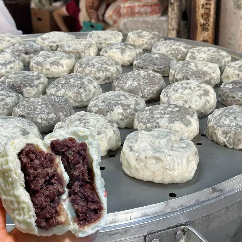 山东红豆包薄e皮豆沙包纸皮红豆馒头纯手工红豆包枣泥馒头红豆馍