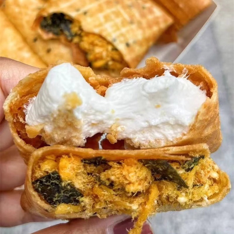 无蔗糖黄油肉松蛋卷健康早餐夹心饼G干零食下午茶点心解馋小零食