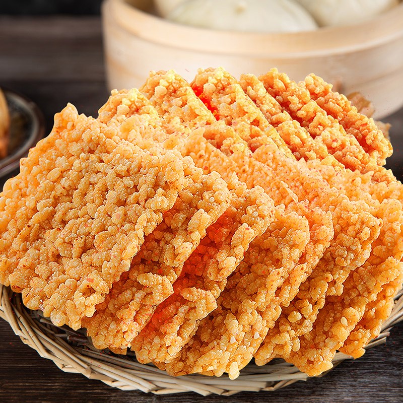 包邮味滋源锅巴蟹黄花椒糯米香辣锅巴安徽特产小包装U休闲零食品G