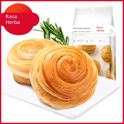 百草味手撕面包280gx10袋早餐代餐蛋糕点心充饥T零食休闲食品包装