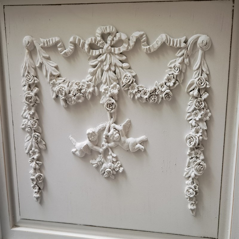 全身镜穿a衣镜家用落地镜法式复古做旧雕花大镜子卧室化妆镜试衣