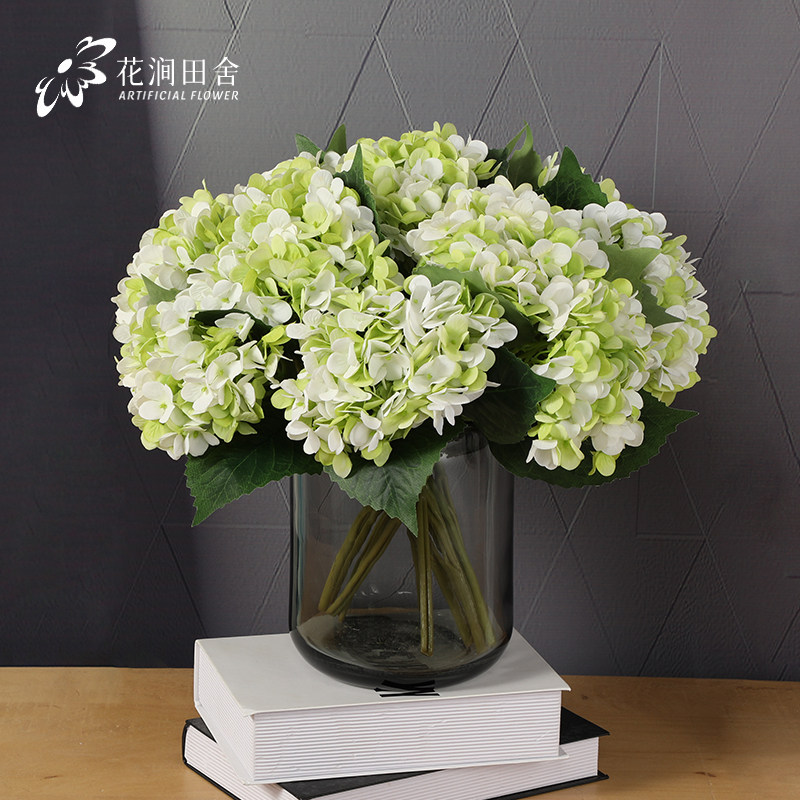 绣球花仿真花束落地摆设保湿手感客厅摆件插花艺术装饰假花仿生花