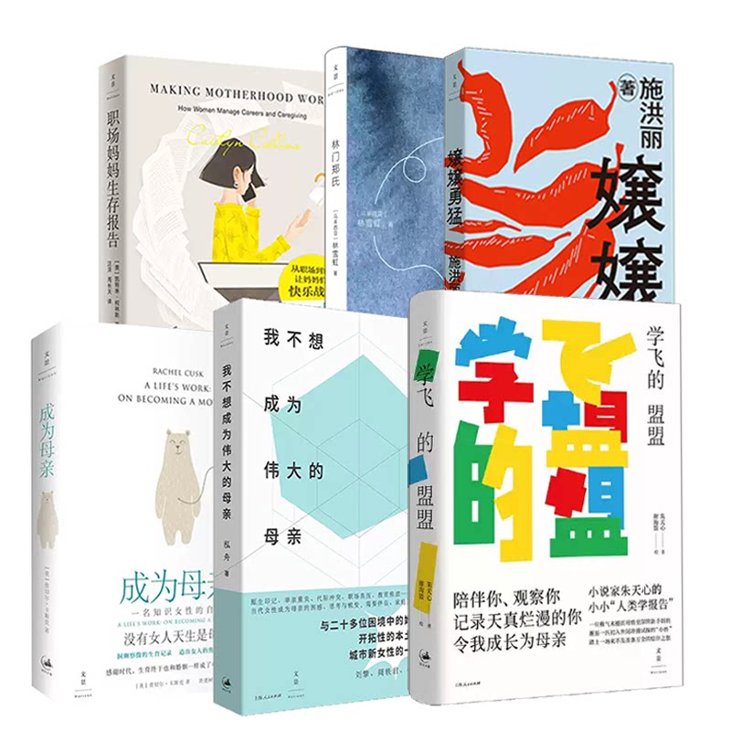 【全6册】关于母亲的书单 嬢嬢勇猛+林门郑氏+我不想成为伟大的母亲+职场妈妈生存报告+成为母亲+学飞的盟盟 世纪文景