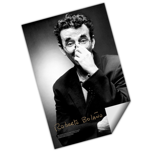 世纪文景文创商品：波拉尼奥照片海报 官方授权正版海报 附赠精美海报筒