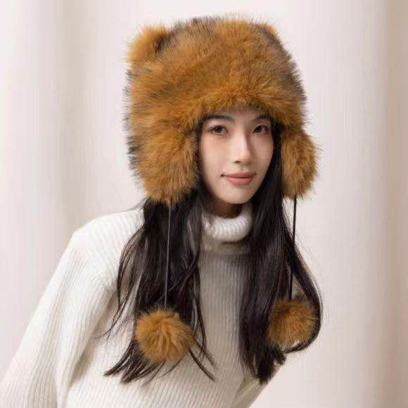 抖音网红小浣熊霸王尾巴帽子儿童女冬护耳仿狐狸毛皮草猫耳帽,服饰配件/皮带/帽子/围巾,帽子,淘宝优惠券,粉丝福利购,淘宝优惠卷
