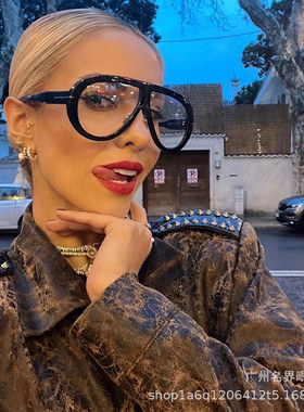 新款跨镜高品质欧美墨镜女蛤蟆