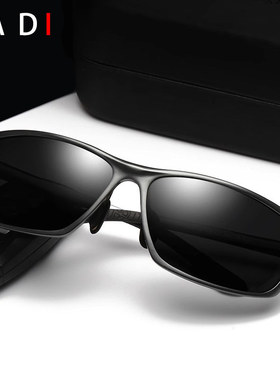 新款男式专用铝镁墨镜男士偏光太