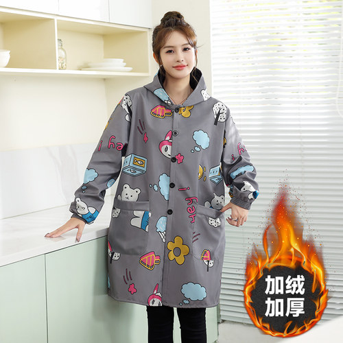 韩式防水防油防脏围裙罩衣工作服