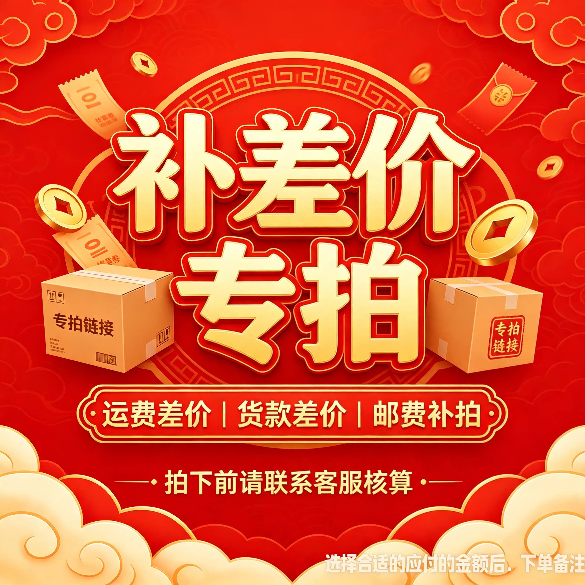 通用适用专拍链接补价补邮费运费补差补差价补邮差汽车文化产品
