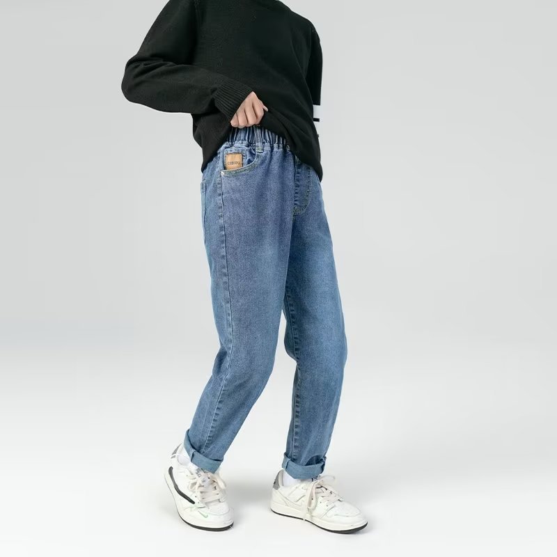 男童牛仔裤春款2025新款中大童春装童装炸街帅气潮儿童裤子春秋款