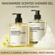 全英文包装 Gel Shower 烟酰胺沐浴露跨境外贸Niacinamide Scented