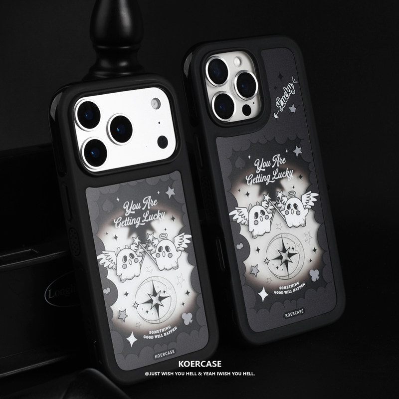 KOERCASE 好幸运降临磁吸小幽灵手机壳少女呆萌 卡通插画原