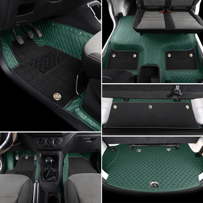 7座汽车脚垫揽月瑞虎8/9风云T9探陆骏逸奇骏荣威RX8全包皮革丝圈