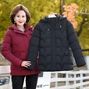 棉袄 短棉袄加厚增肥棉袄西式 新型中老年母亲冬季 羽绒服女式