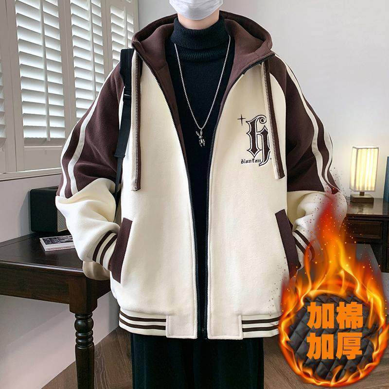 秋冬季青少年奥粒绒夹克男孩加棉加厚连帽棉服中学生保暖棉衣外套,男装,夹克,淘宝优惠券,粉丝福利购,淘宝优惠卷