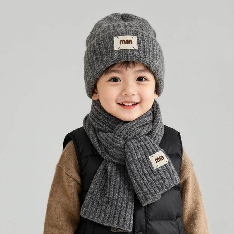儿童帽子围巾两件套毛线帽秋冬季宝宝针织帽保暖男童女童套头护耳,童装/婴儿装/亲子装,帽子,淘宝优惠券,粉丝福利购,淘宝优惠卷