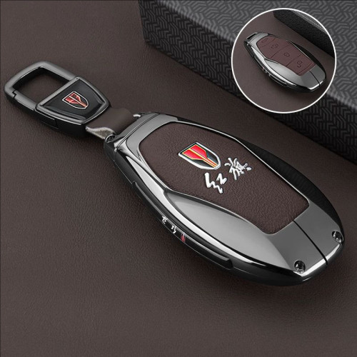 红旗H5钥匙套2025新款HS5pro专用HS3phev/H9/H6天工08金属全包扣