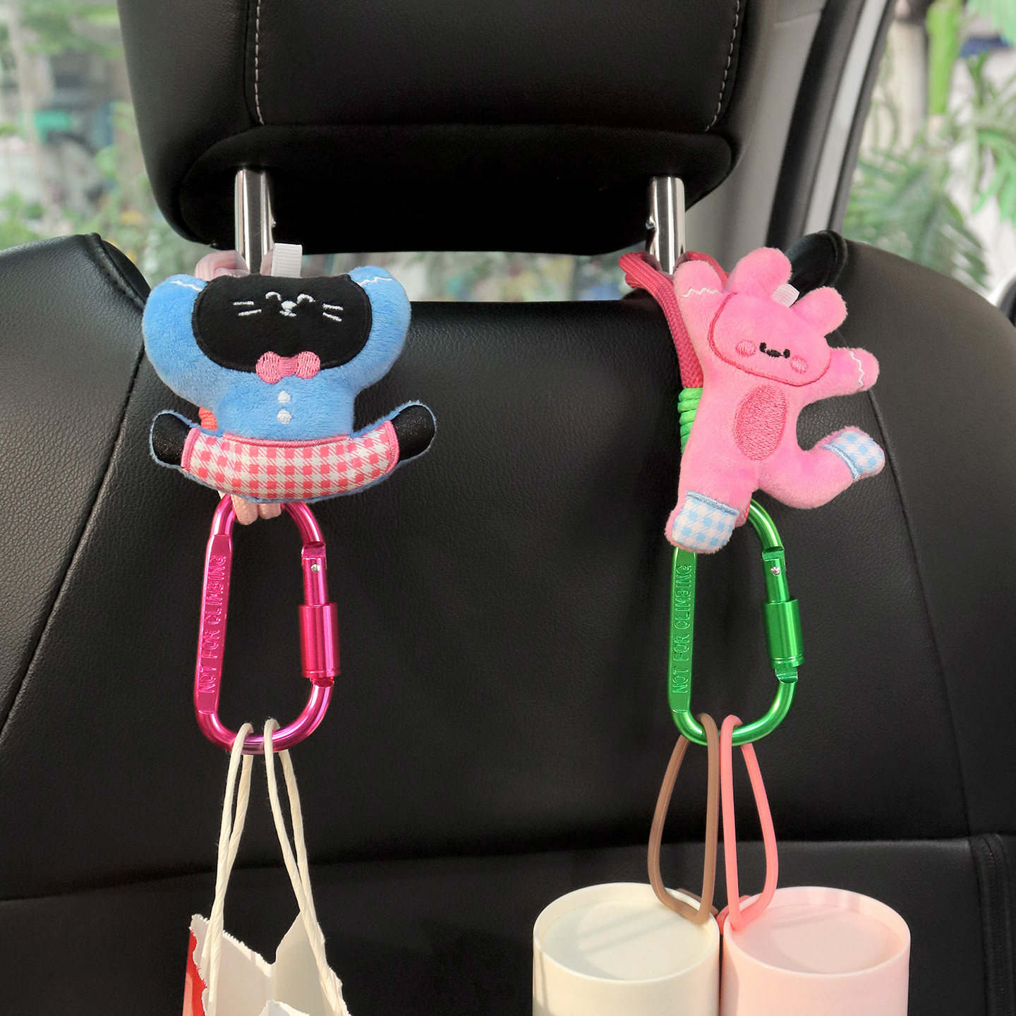 车载创意挂钩汽车多功能后排收纳可爱多巴胺卡通前排座椅背置物钩,汽车用品/电子/清洗/改装,车用挂钩,淘宝优惠券,粉丝福利购,淘宝优惠卷