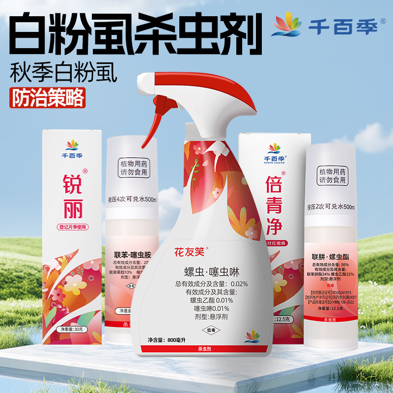 千百季白粉虱专用杀虫剂菊花月季绣球家庭阳台室内养花常用花药