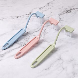 清洁厕所刷子儿童宝宝s型弯曲小头马桶刷家用无死角刷小刷子弯头