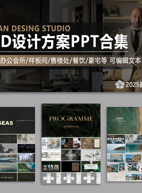 2025CCD郑中设计PPT概念方案酒店会所办公别墅豪宅样板间售楼处