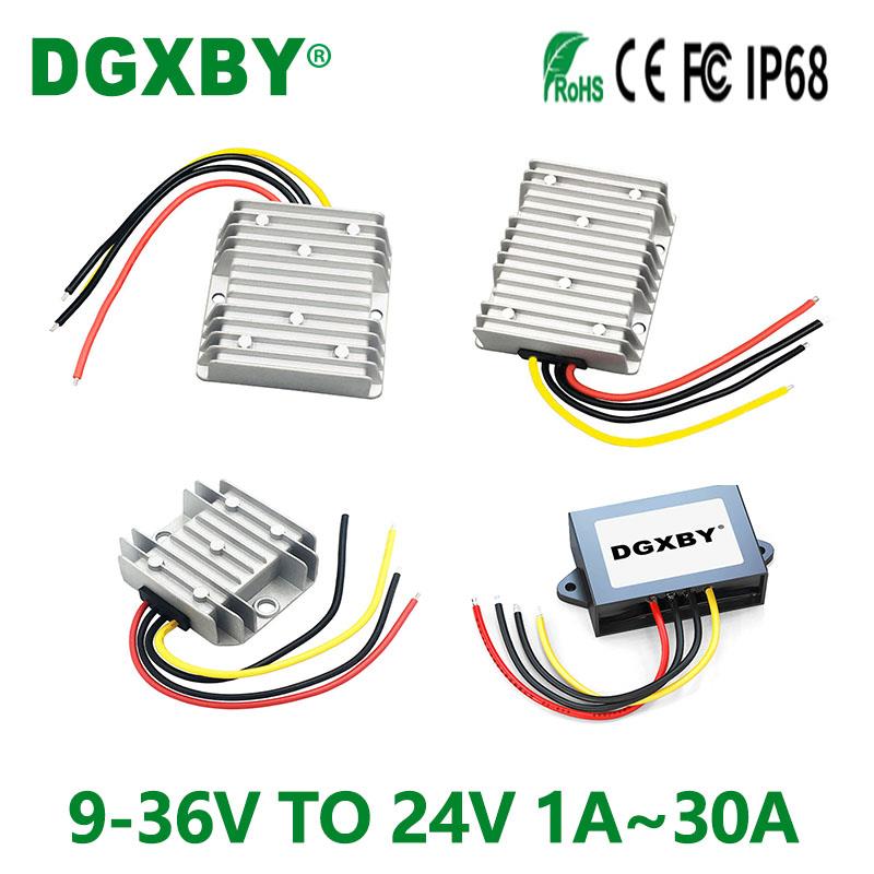 适用9-36V转24V1A~20A直流稳压电源转换器12V24V变24V汽车升降压