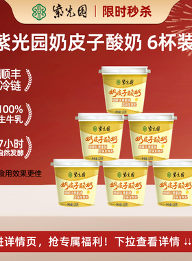 (秒)紫光园奶皮子酸奶官方旗舰店老字号清真风味豆腐老北京酸奶皮