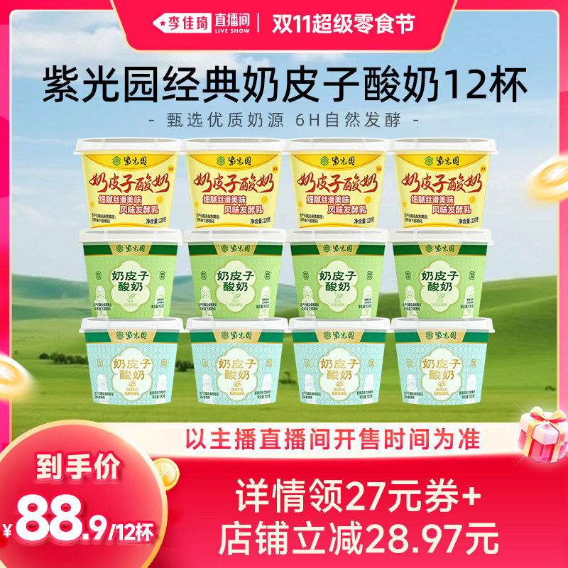紫光园奶皮子冰淇淋组合酸奶