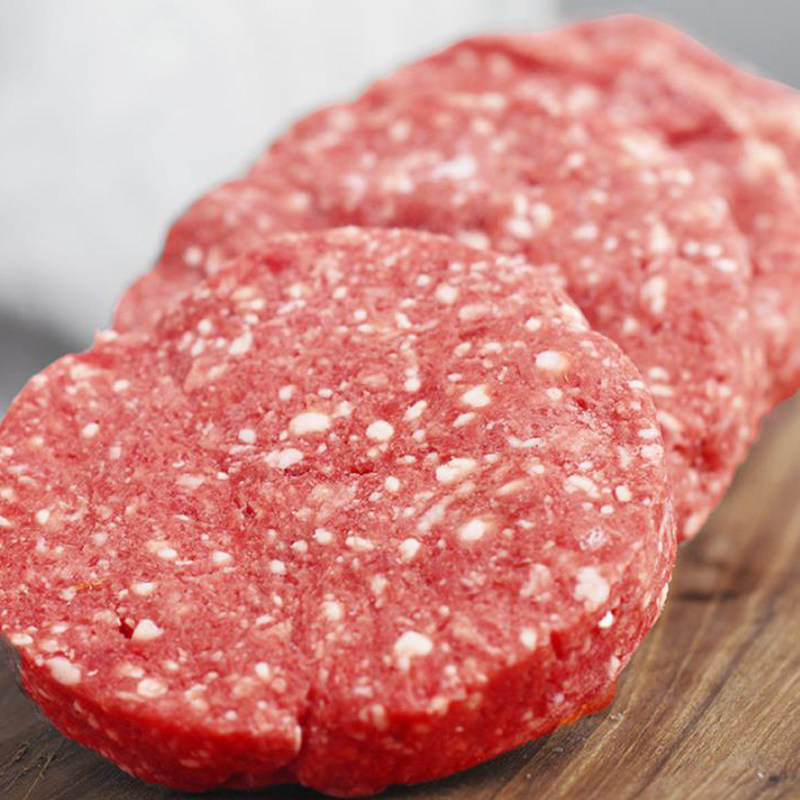 紫光园谷饲和牛肉饼200克盒装早餐半成品牛汉堡肉饼清真预制菜