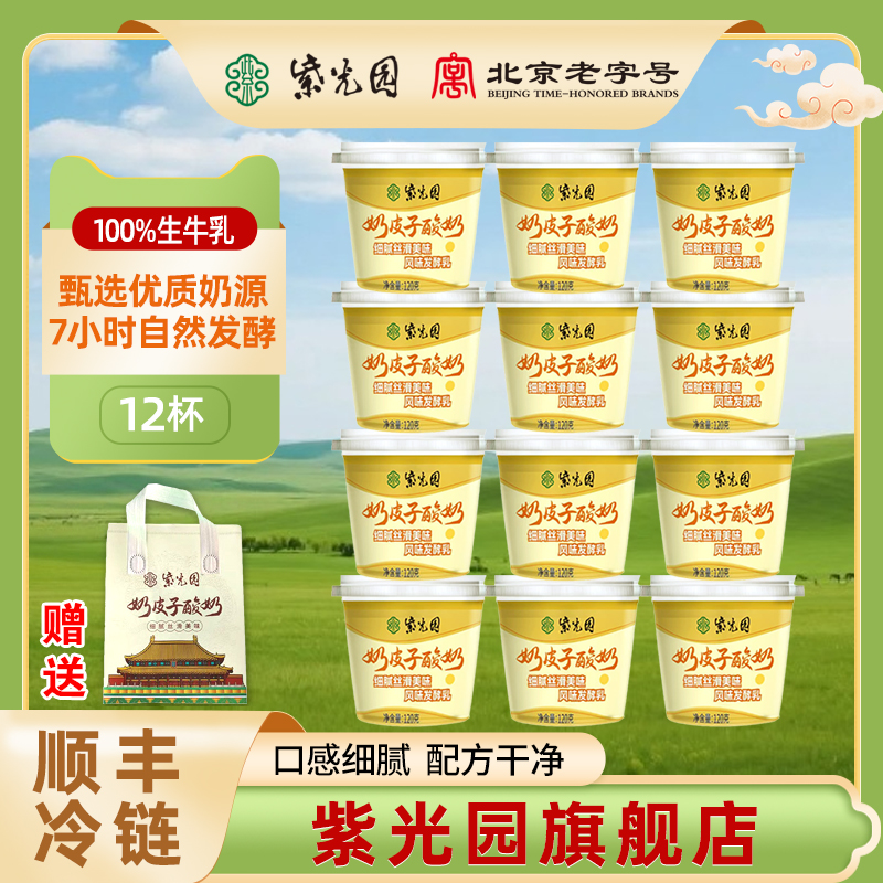 紫光园奶皮子酸奶120g