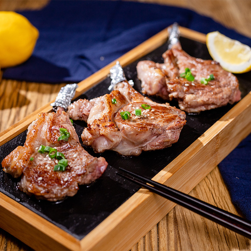 (买一送一)紫光园战斧羊排带骨腌制冷冻450g/袋