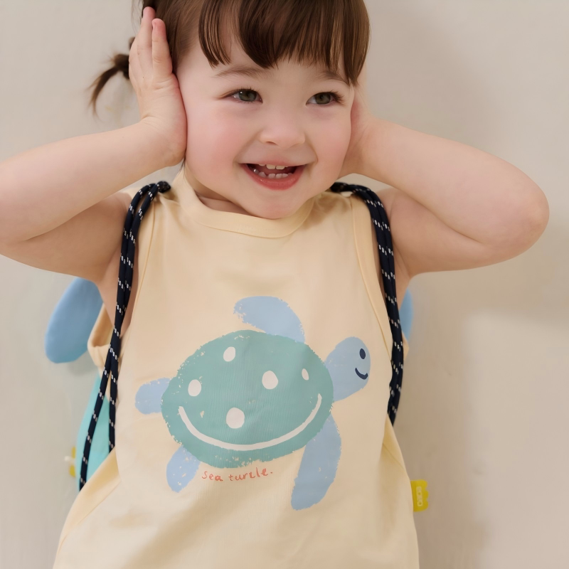 papa爬爬宝宝背心夏季