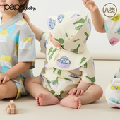 papa爬爬四季 竹棉 宝宝婴儿围嘴新生儿口水巾亲肤防水辅食可爱