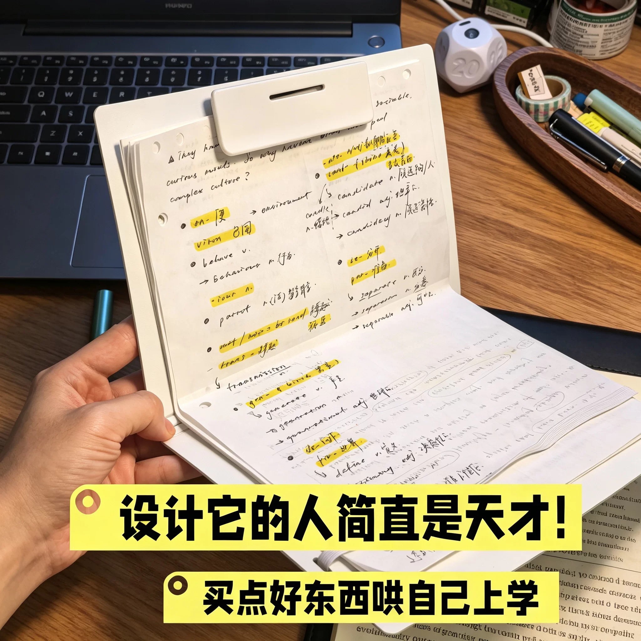【A4变A5】折叠板夹可对折文件夹初中生专用试卷资料夹外出便携式